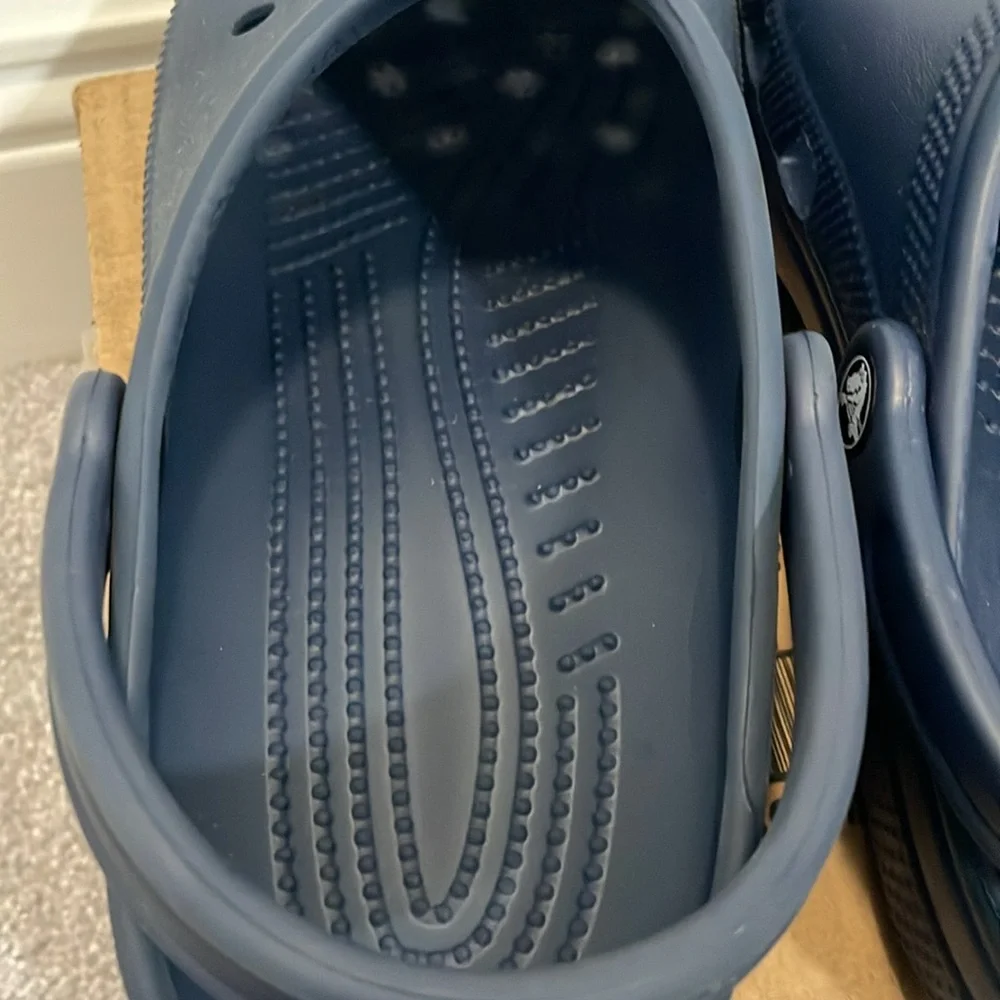 Crocs classic clog navy shoe unisex men’s 8 women’s 10 - Picture 5 of 8